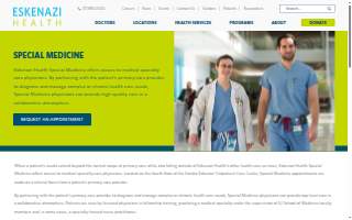 Eskenazi Health Special Medicine website