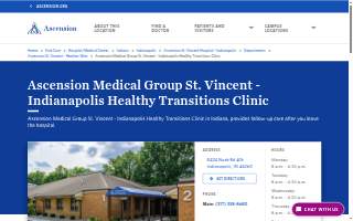 Ascension Medical Group St. Vincent - Indianapolis Healthy Transitions Clinic website