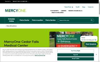 MercyOne Cedar Falls Medical Center website