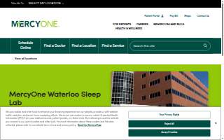 MercyOne Waterloo Sleep Lab website