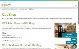 OSF MarketPlace website