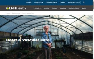 LMH Health Heart Center website