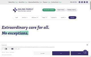 Salina Family Healthcare Center website