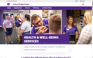 Lafene Health Center website