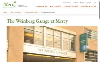 Mercy Hospital Weinberg Garage website