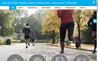 Foot Centers of Maryland website