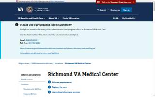 Richmond VA Medical Center: Neurology Department website