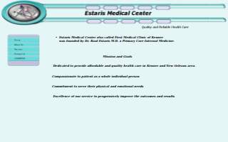Estaris Medical Center website