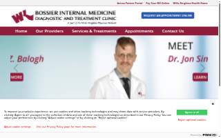 WK Bossier Internal Medicine Diagnostic and Treatment Clinic website