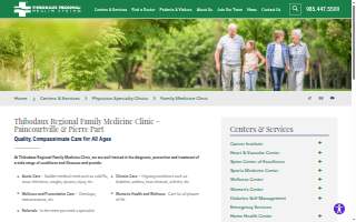 Thibodaux Regional Family Clinic website