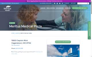 Meritus Health - Meritus Medical Plaza website