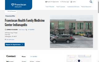 Franciscan Health Family Medicine Center Indianapolis website