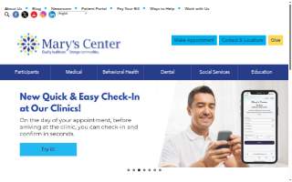 Mary's Center website