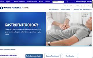 UMass Memorial Medical Center Department of Gastroenterology website
