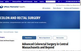 UMass Memorial Medical Center Colon and Rectal Surgery website