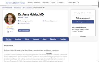 SMG Fall River Neurology website