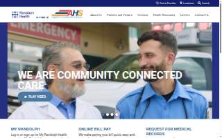Randolph Medical Center website
