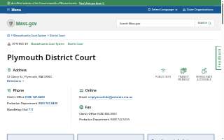 Plymouth Court website