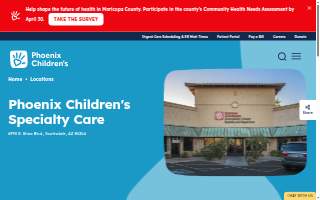 Phoenix Children's Hospital - Scottsdale Center website