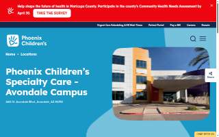 Phoenix Children's Specialty Care - Avondale Campus website