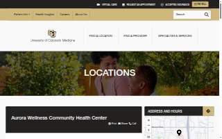 Aurora Wellness Community Health Center website