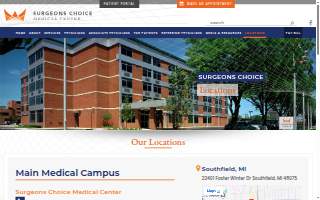 Surgeons Choice Macomb Center website