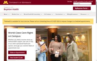 Boynton Health Clinic website