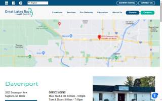 Great Lake Bay Health Centers Davenport website