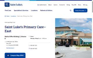 Saint Luke's Primary Care-East website