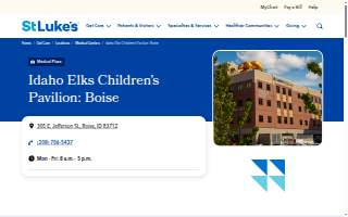 Idaho Elks Children's Pavilion: Boise website