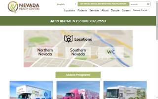 Nevada Health Centers website