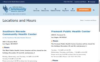 Fremont Public Health Center website