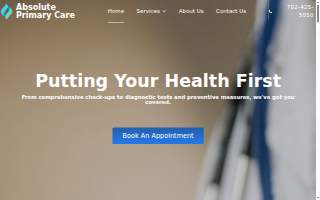 Absolute Primary Care of North Las Vegas website