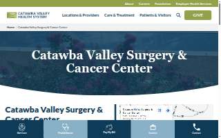 Catawba Valley Surgery & Cancer Center website