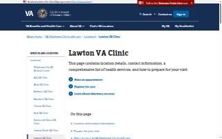 Lawton VA Clinic website