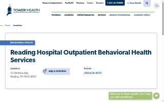 Reading Hospital Outpatient Behavioral Health Services website