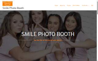 Smile Photo Booth website