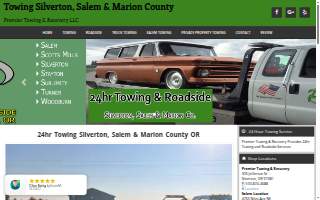 Premier Towing & Recovery website