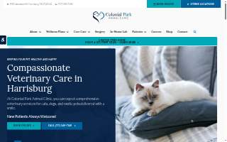 Colonial Park Animal Clinic website