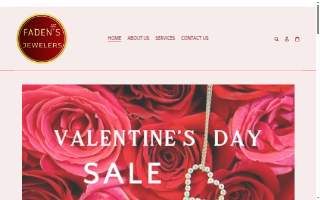 Faden's Jewelers website