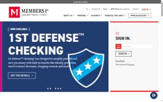 Members 1st Federal Credit Union of Colonial Park website
