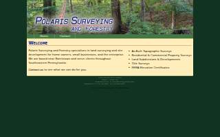 Polaris Surveying & Forestry website