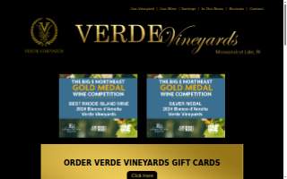 Verde Vineyards website