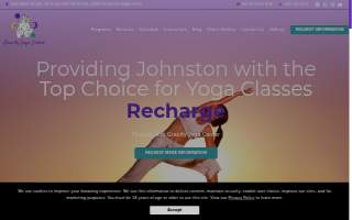 Gravity Yoga Center website