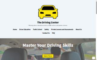 The Driving Center website