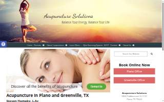 Acupuncture Solutions website