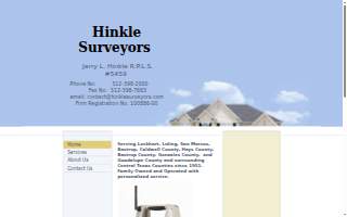 Claude Hinkle Surveyors website