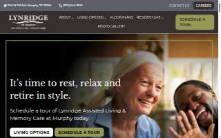 Lynridge of Murphy Assisted Living & Memory Care website