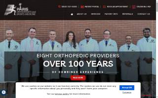Paris Orthopedics and Sports Medicine website