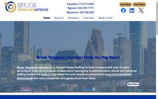 Bruce Temporary Services LP website